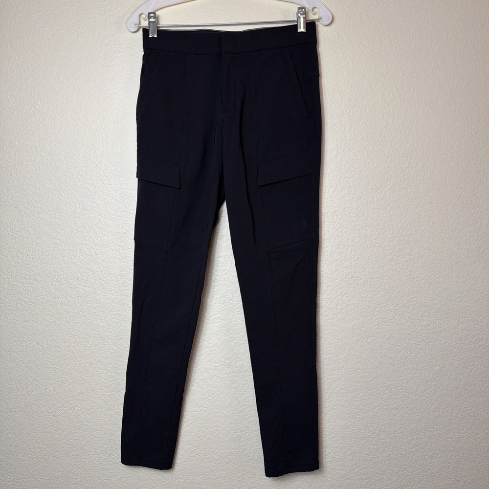 Athleta Pants Womens 0 Black Skinny Cargo Hiking Outdoor Commute Athletic Trail